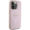 Guess GUHMP15LPSAHMCP iPhone 15 Pro 6.1 różowy/pink hardcase Saffiano MagSafe